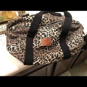 Victoria secret leopard travel bag